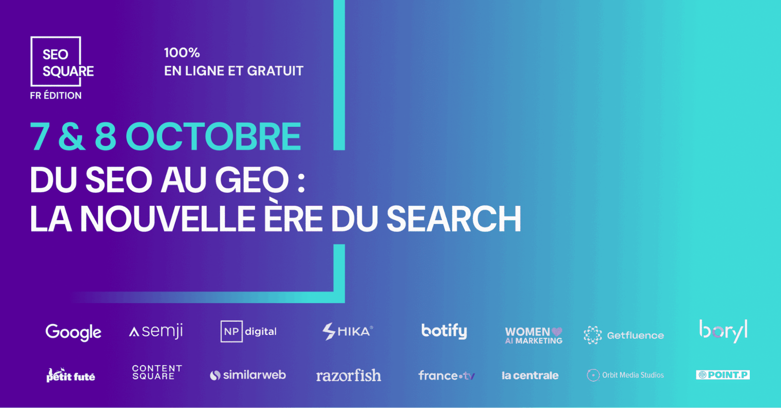 SEO SQUARE 2025 : l'événement GEO & IA à ne pas manquer